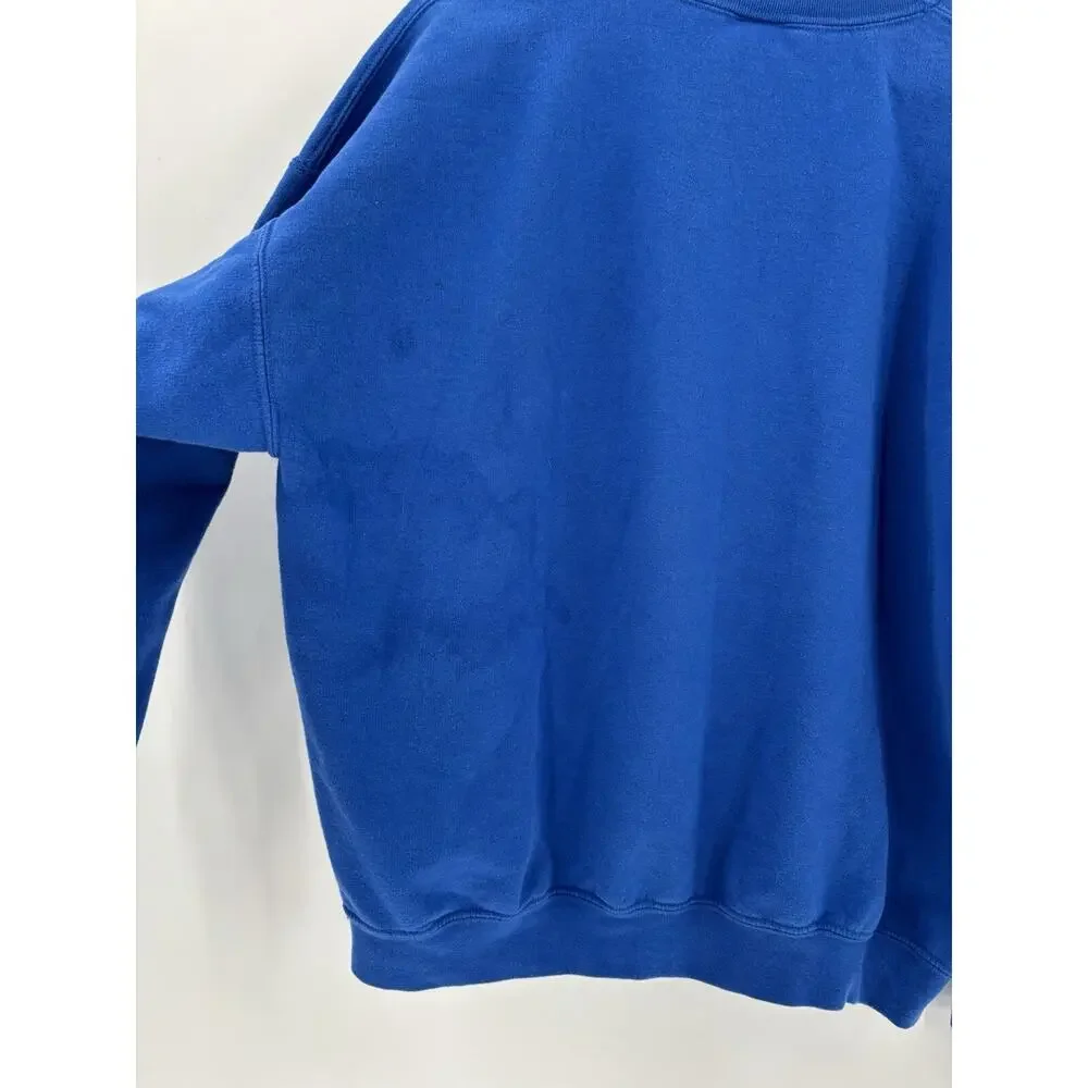 Vintage UK Kentucky Wildcats Sweatshirt Mens XL Blue Pullover Graphic Cotton
